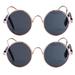 2pcs Funny Cat Sunglasses Dog Sunglasses Classic Eye-wear Cosplay Glasses
