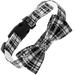 Dog Cat Collar Bowtie Buffalo Check Plaid Christmas Winter Snowflake Pet Collaré”›å­¸hite -White-L