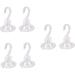 6 pcs Heavy Duty Clothes Rack Plastic Clothes Hanger Heavy Duty Coat Hangers Heavy Duty Hangers Removable Plastic Hooks Vacuum Hook Suction Cup Hooks Hook up No Trace Hook Sucker