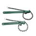 2 PCS Chain Oil Filter Wrench Adjustable Disassemble Auto Car Oil Filter Removal Tool Repair Tools Oil Grid Wrench Remover (Green)