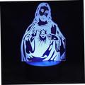 YSTIAN Jesus Lamp LED Decor LED Desk Lamp LED Night Light Small Night Lamp Jesus Illusion Hologram Lamp 3D Illusion Lights Acrylic 3D Acrylic Visualization Night Light Acrylic 3D Light