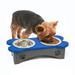 OUTDOOR LEISURE PRODUCTS Model GMBLG Double Water and Food Bowls Made of High Density Poly Resin for Small Dogs