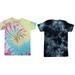 Just Love T-Shirts for Girls â€“ Lap Shoulder Short Sleeve Tee Shirt (Pack of 2) (Tie Dye Black and Tie Dye Pastel 2T)