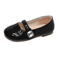 nsendm Female Shoes Little Kid Shoes for Kids Girls Size 13 Casual Shoes Dance Shoes Thick Sole Round Toe Buckle Dress Shoes Tennis Shoes Size 3 Black 12