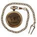 Pocket Watch Style Compass Retro Metal Flip-open Compass Navigation Tools with Chain for Camping Outdoors Hiking