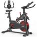 Indoor Cycling Stationary Exercise Bike Home Gym Workout Fitness Bike with Comfortable Cushion Cardio Workout Cycling Bicycle with LCD Display & Hand Pulse 300lbs Max Capacity