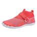 nsendm Female Shoes Adult Women Casual Tennis Shoes Light Swimming Shoes Wading Diving Beach Shoes Women Yoga Skin Women Slip on Shoes Casual Red 6.5