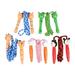 1 Bag/5Pcs Wooden Handle Skipping Rope Children Skipping Rope Cartoon Jump Skip Rope Jumping Ropes Exercise Equipment for Kids (Kitty+Frog+Little Man+Little Bear+Rabbit)