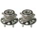 AutoShack Rear Wheel Bearing Hub Assembly with ABS Set of 2 Driver and Passenger Side Replacement for 2016-2019 Honda Pilot 2019-2020 Passport 2017-2020 Acura MDX 3.0L 3.5L V6 AWD 4-Lugs HB612631PR