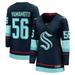 Women's Fanatics Branded Kailer Yamamoto Deep Sea Blue Seattle Kraken Home Breakaway Player Jersey