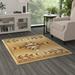 BizChair Southwest Native Area Rug (4 Feet X 5 Feet) Beige