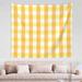 Yellow Classic Plaid Tapestry Geometry Wall Decor Home Decor Bedroom Living Room Dorm Tapestry Room Wall Hanging 60 x 51 inch