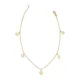 14K Yellow Gold Riviera Charm Anklet