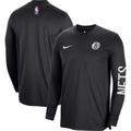Unisex Nike Black Brooklyn Nets 2023/24 Authentic Pregame Long Sleeve Shooting Shirt