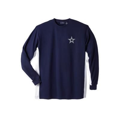 Men's Big & Tall NFL® Long-sleeve waffle crewneck by NFL in Dallas Cowboys (Size 5XL)