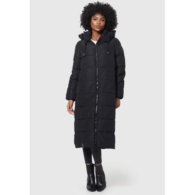 Winterjacke MARIKOO "Nadeshikoo XIV", Damen, Gr. S, schwarz, Obermaterial: 100% Polyester; Innenmaterial: 100% Polyester; Fütterung & Wattierung: 100% Polyester, Jacken, extra langer Winter Mantel gesteppt Image