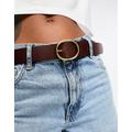 Levi's Arletha reversible leather belt in black/brown with logo