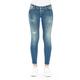 Bequeme Jeans LE TEMPS DES CERISES "PULPC" Gr. 34, US-Größen, blau (jeansblau) Damen Jeans