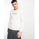 Polo Ralph Lauren loungewear long sleeve t-shirt in white with chest text logo
