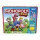 MONOPOLY Junior Super Mario Edition Board Game, Fun Kids' Game Ages 5 and Up, Explore The Mushroom Kingdom as Mario, Peach, Yoshi, or Luigi