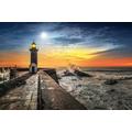 Jigsaw Puzzles For Adults 1000 Pieces Lighthouse On The Shoreline Under Sunset Sky.Png 75 * 50Cm