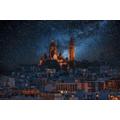 Adult Jigsaw Puzzles 1000 Pieces Sacré-Coeur Basilica In Montmartre Paris Under The Starry Sky.Png 75 * 50Cm