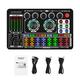 Sound Effects Board, Live Sound Board, Voice Changer Audio Mixer Live Sound Card for Live Streaming Podcasting Recording, LED Light, DJ Mixer, Soundboard, Voice Changer