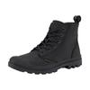 Schnürboots PALLADIUM "PAMPA ZIP LTH ESS", Gr. 37, schwarz, Leder, sportlich, Schuhe, Schnürstiefelette mit Reißverschluss