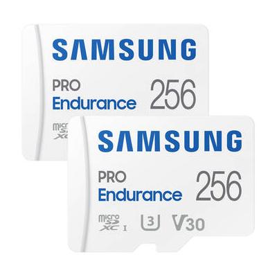 Samsung 256GB PRO Endurance microSDXC Memory Card with SD Adapter (2-Pack) MB-MJ256KA/AM