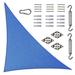 Royal Shade Colourtree Triangle Sun Shade Sail w/ Hardware Kit Pack, Stainless Steel in Blue | 16 ft. x 16 ft. x 16 ft | Wayfair TAPT16-6-kit