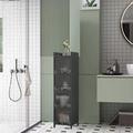 Latitude Run® Freestanding Bathroom Cabinet Metal in Gray/Yellow | 59 H x 13 W x 14 D in | Wayfair 4E082019BA2F4D578BC7120F34384B6B