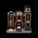 The Holiday Aisle® Christmas Village Animated Fire Station - Pre-Lit Musical Snow Village Collectible Building | 10.24 H x 9.65 W x 6.1 D in | Wayfair