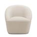 Barrel Chair - Swivel Chair - Latitude Run® Swivel Chair, Barrel Chair, Accent Chair Wood in White | 31.5 H x 29.75 W x 32.75 D in | Wayfair