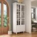 Darby Home Co Aarani China Cabinet Wood in Brown/White | 72.3 H x 31.5 W x 14 D in | Wayfair DB36139766E54C288087231604716A96