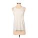 Athleta Active Tank Top: Ivory Solid Activewear - Women's Size Small