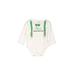 Baby Starters Long Sleeve Onesie: White Print Bottoms - Size 18 Month