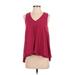 Ann Taylor LOFT Sleeveless Blouse: Pink Tops - Women's Size X-Small