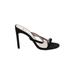 Stone Cold Fox X RAYE Heels: Slide Stilleto Cocktail Party Black Solid Shoes - Women's Size 8 1/2 - Open Toe