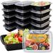 15 Pack Plastic Food Prep Containers
