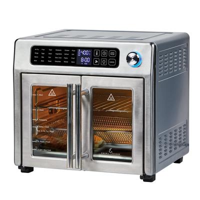 26 QT Extra Large Air Fryer, Convection Toaster Oven with French Doors, Stainless Steel
