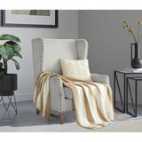 Chic Home Syrie 1 Piece Faux Cashmere Striped Design With Tassels Throw Blanket