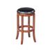 29in. Backless Swivel Wood Bar Stool