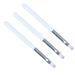 NUOLUX 3pcs Nail Brush White Bar Violet Light Therapy Pen Flat Brush Light Therapy Nail Brush Gel Pen Nail Tools Drawing Brush Manicure Tool