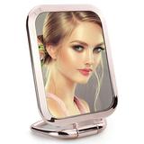 Travel Folding Makeup Mirror 1x/3x Double Sided Magnifying Hand Mirror Rose Gold