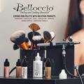 Belloccio Professional Beauty Deluxe Airbrush Cosmetic Makeup System with 4 Tan Shades of Foundation in 1/2 oz Bottles - Kit includes Blush Bronzer and Highlighters