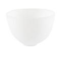 NUOLUX 12.5X8CM Home Use Odorless Anti-drop Silicone Bowl Facial Mask Mixing Bowl Prep Measuring Bowl (L White)