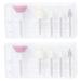 NUOLUX 2 Boxes Nail Polishing Head Nail Art Tool Matching Nail Polisher Nail Grinding Head Kit (1 Box 5pcs Nail Polishing Head White)