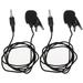 Clip On Microphone 2Pcs 3.5mm Wired Lavalier Lapel Microphone Condenser Microphone Recording Mic