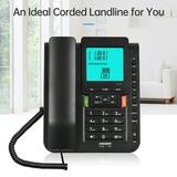 Bisofice Corded Phone Landline Telephone with Hands Free and Speed Dial for Elderly Seniors
