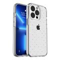 For iPhone 15 Studded Diamond Series Ultra Rugged Thick Clear TPU Case